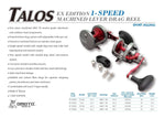 Omoto Talos TS10 Single Speed Level Drag Reel