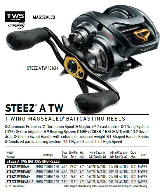 Daiwa Steez® A TW BaitCasting Reels – Baja Fishing Tackle