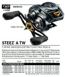Daiwa Steez® A TW BaitCasting Reels